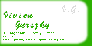 vivien gurszky business card